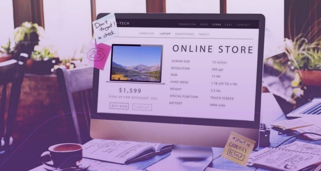 páginas de produtos otimizadas para SEO